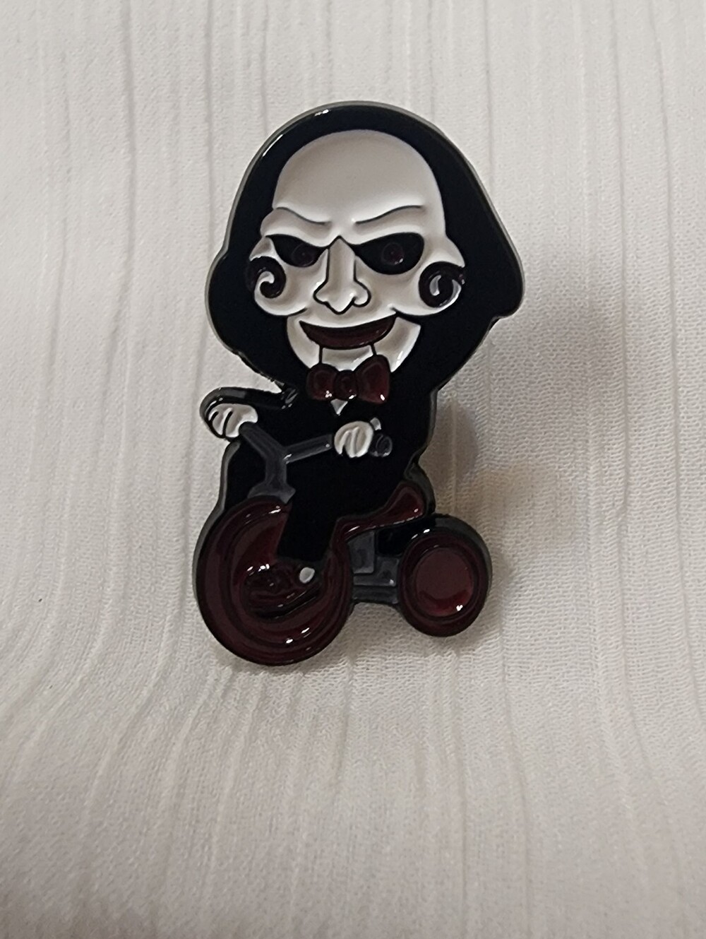 ​✨ "Saw" Billy the Puppet on Tricycle Enamel Pin ✨